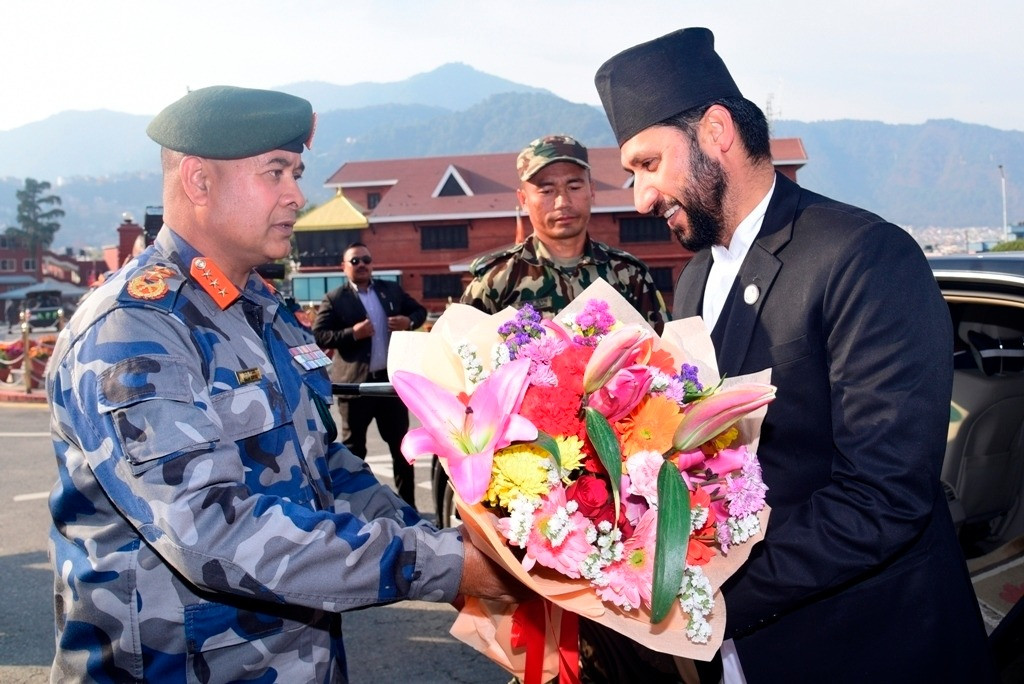 मा. उपप्रधानमन्त्री एवम् गृह मन्त्रीद्वारा सशस्त्र प्रहरी बल नेपाल प्रधान कार्यालयको निरीक्षण भ्रमण तथा बरिष्ठ अधिकृत सम्मेलनको समुद्घाटन - चैत्र ४, २०८०